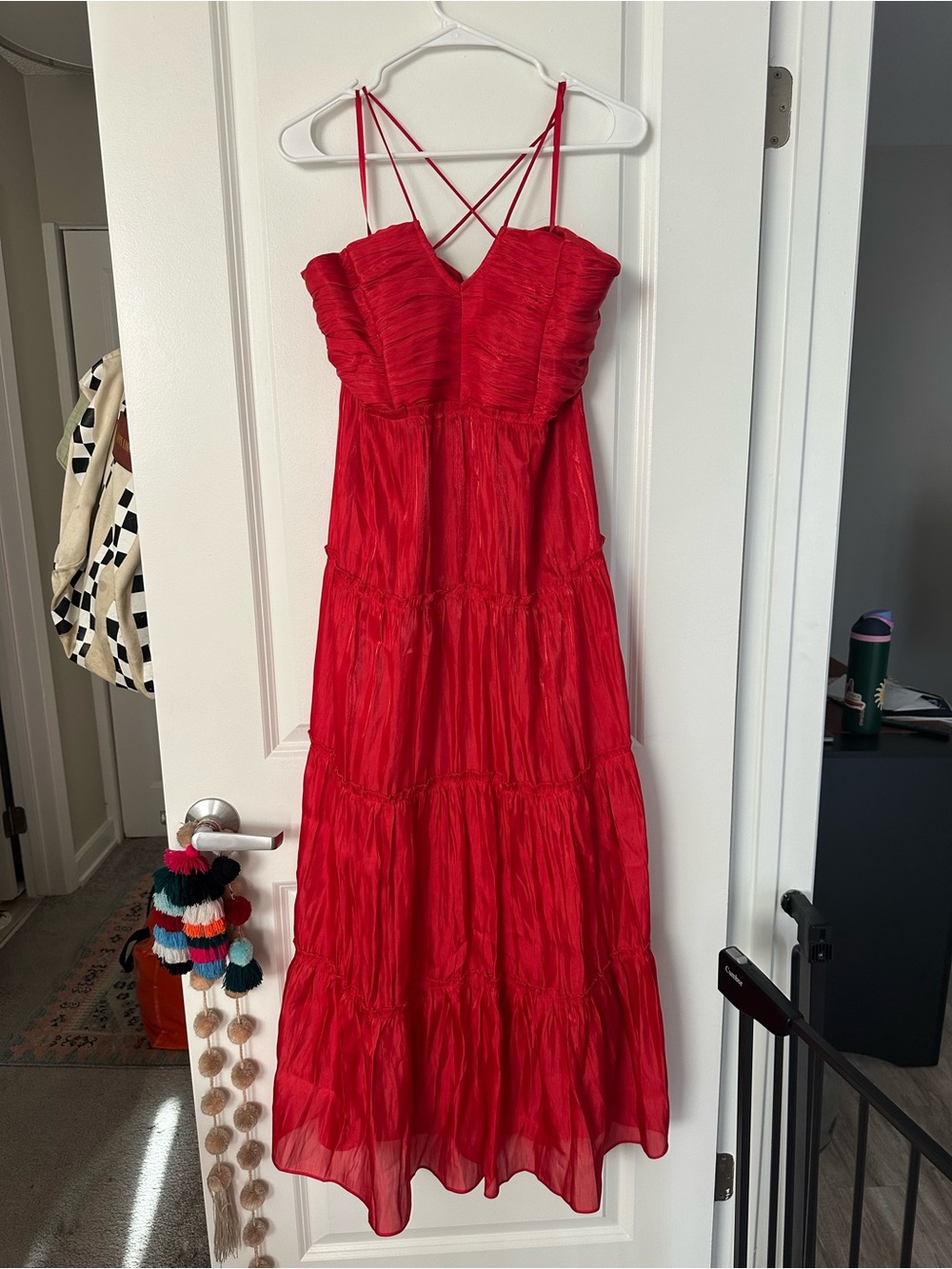 OPT red maxi dress - great for a night out